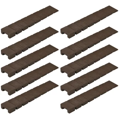 Produktbild von 10x Möbelkeile montagekeile unterlegkeile justierkeil 1 bis 8mm braun kunststoff