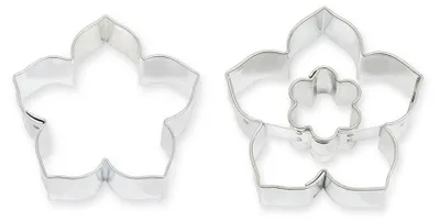 Produktbild von Ausstechform 2er Lilie/Blüte+Lilie Edelstahl 40 mm