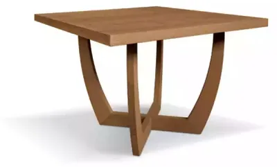 Image de Salle à manger Table de cuisine 110 x 110 x 74 cm brun Style Table moderne