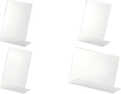 Immagine prodotto di supporto da tavolo helit, acrilico (L)150 x (A)100 mm, smussato, trasparente, per presentazione su un solo lato, adatto come menu (H2354502)