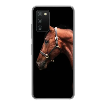 Produktbild von MuchoWow® Handyhülle Schutzhülle Hülle für Samsung Galaxy A03s Pferd - Leicht - Halfter Silikon Softcase Handy Hülle - Schutz