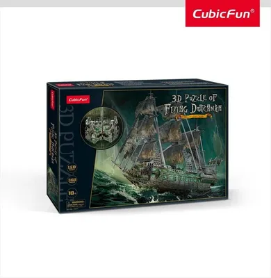 Produktbild von CUBICFUN Svietiace 3D puzzle Plachetnica Bludný Holanďan 360 dielikov