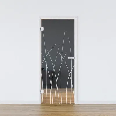 Produktbild von Pertura Glastür Glera Reeds 01 709 x 2097 x 8 mm Links für Beschlag Studio Office