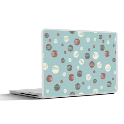 Produktbild von MuchoWow® Laptop Aufkleber Sticker Cover Polka dots - Muster - Pastell 30x22 cm - Laptop-Sticker