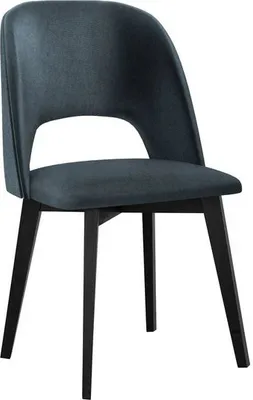 Immagine prodotto di Sedia da pranzo imbottita AFTON 7 - nero / blu