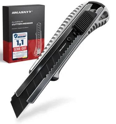 Productafbeelding van Professioneel cuttermes met 18 mm scherp snijmes, aluminium, zilver