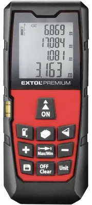 Obrázok produktu pre EXTOL PREMIUM 8820042 Laserový diaľkomer 40 m, 0,05-40 m