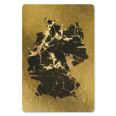 Produktbild von MuchoWow® Mauspad Mousepad Karte - Deutschland - Grün 18x27 cm - Mousepads - Maus Mat - Pad - Mausunterlage