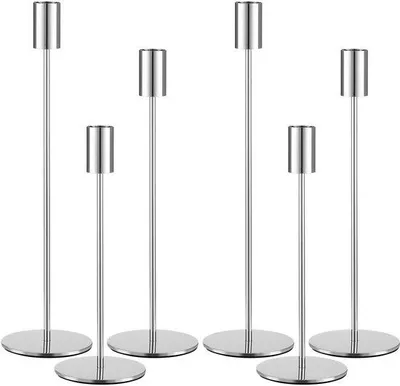 Immagine prodotto di Set di candelieri d'argento, 6 pezzi, alti