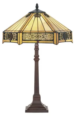Immagine prodotto di Lampada in vetro colorato per il soggiorno Tiffany AFRIKA Ø40*64