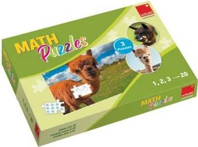 Produktbild von SCHUBI MathPuzzles Lernpuzzle zum Zählen lernen bis 20, 3 Puzzles mit Selbstkontrolle