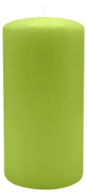 Produktbild von Stumpenkerzen 150 x Ø 90 mm, Limonegrün, 2 Stück