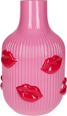 Produktbild von Gift Company L'amour Vase Lippen rosa 25cm