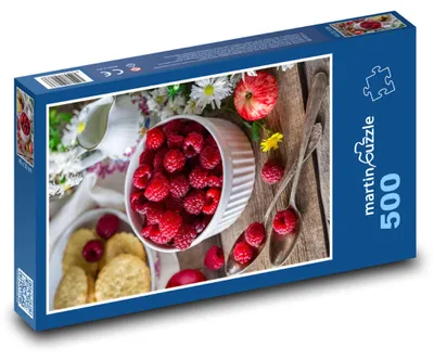 Zdjęcie produktu dla Puzzle 500 Maliny i Letnie Owoce - martinpuzzle