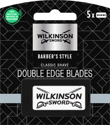 Zdjęcie produktu dla Wilkinson Barber's Style Double Edge yletki do maszynki do golenia, 5 sztuk