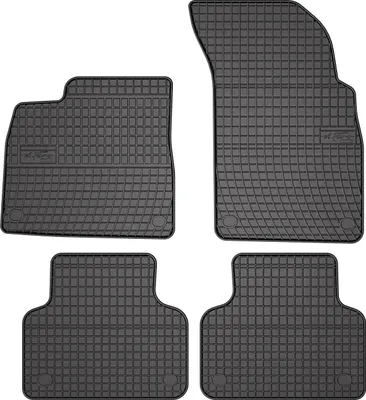 Image de 2015-2025 Audi Q7 Q8 Tapis de sol en caoutchouc noir 4 pièces