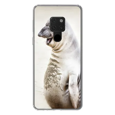 Produktbild von MuchoWow® Handyhülle Schutzhülle Hülle für Huawei P40 Lite Seeelefant - Lustig - Lachen - Kinder - Jungen - Mädchen - Kinder Silikon Softcase Handy Hülle - Handy