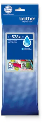Obrázek produktu pro Brother LC528XLC, Velmi vysoká výtěžnost, Azurová, Inkoust na pigmentové bázi, 1 kusů, 10000 str., Balení po jednom