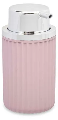 Produktbild von Berilo Seifenpumpe/Spender - rosa/silber - Kunststoff - 15 cm