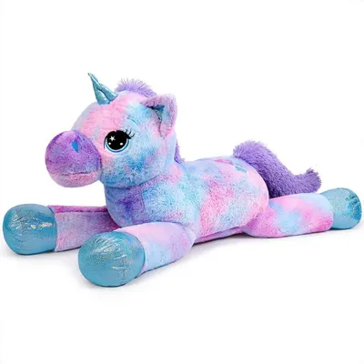 Produktbild von Große Plüsch-Einhorn-Plüschfigur 110 cm