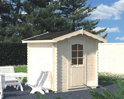 Produktbild von Gartenhaus Palmako Vivian 3,8 m² inkl. Fußboden 254 x 244 cm tauchgrundiert