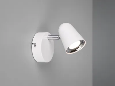 Produktbild von LED Wandleuchte Deckenspot TOULOUSE in Weiß matt mit schwenkbarem Spot