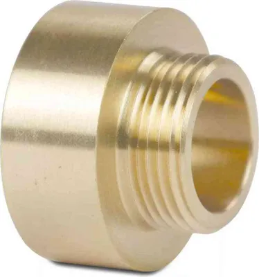Immagine prodotto di Raccordo filettato in ottone a doppio nipplo prolungato 3/4" femmina x 3/8" maschio