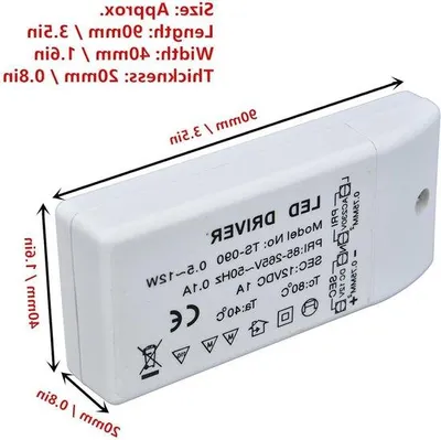 Immagine prodotto di Alimentatore 12 V CC, 12 W, 1 A, dimmerabile, per lampade a LED per illuminazione esterna