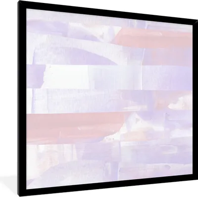 Produktbild von MuchoWow® Gerahmtes Poster Pastell - Farbe - Gestaltung 40x40 cm - Poster mit Schwarzem Bilderrahmen Wandposter Rahmen Foto Bilder - Mit Rahmen - Wanddekoration Schlafzimmer