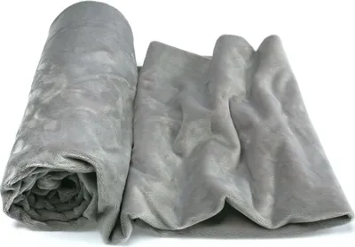 Obrázek produktu pro Pletená látka Minky s hladkým vzorem, světle šedá 50 x 160 cm