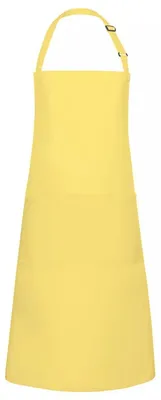 Obrázok produktu pre Karlowsky – zásterka s náprsenkou „Basic“, vrecko LT6110 (jednotná veľkosť) (slnečnožltá)