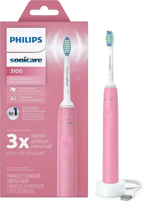 Productafbeelding van Philips HX3681/06, Geschikt voor volwassenen, Sonische technologie, Dagelijks gebruik, Roze, 2 minuten, 4 x 30 seconden, Werkt op batterijen
