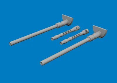 Zdjęcie produktu dla Eduard Accessories 624010 – Lufy karabinów Bf 109G-5/6 w skali 1:24, wydrukowane dla Airfix – nowe