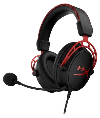 Produktbild von HyperX Cloud Alpha, Kabelgebunden, Gaming, 13 - 27000 Hz, 298 g, Kopfhörer, Schwarz, Rot