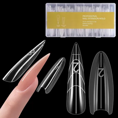 Produktbild von 240 transparente Nagelformen für die Anwendung mit Polygel