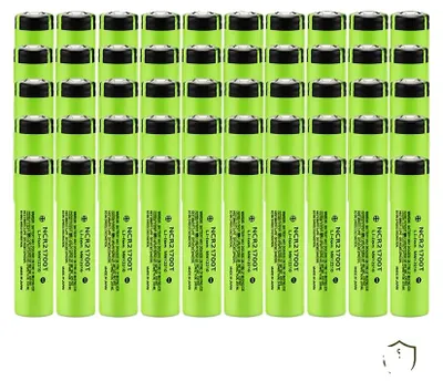 Zdjęcie produktu dla Bateria litowo-jonowa, pojemność 4800 mAh, prąd rozładowania ciągłego 30A, model NCR21700T, zestaw 50 sztuk