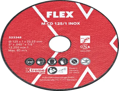 Produktbild von Flex Dünne Trennscheibe 1 mm für Edelstahl/Stahl M-CD 125 (Trennscheibe) 533348