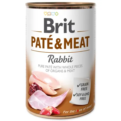Zdjęcie produktu dla BRIT Pasztet i mięso z królika - 400g