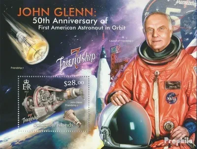 Produktbild von Briefmarken Salomoninseln 2013 Mi Block 116 (kompl. Ausg.) postfrisch Weltraum (John Glenn)