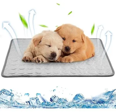 Produktbild von Cooling Mat Cats Self-Cooling Mat Cooling Blanket Dog Pets Dog Blanket Non-Slip Sleeping Bed Was Breat Cooling Cushion Summer Hot Weather 60 x 51 cm