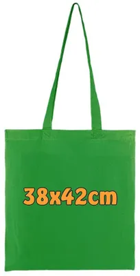 Imagen del producto de Solidchoice - Bolsa de yute de algodón sin imprimir, con asas largas, de 15x42 cm