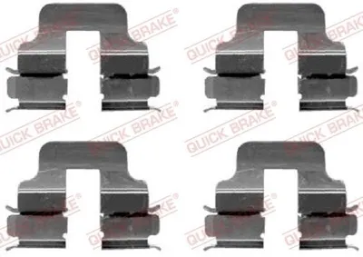 Produktbild von QUICK BRAKE 109-1247 Zubehörsatz Scheibenbremsbelag Hinten passend für MERCEDES-BENZ C-Klasse Limousine (W204) A-Klasse (W169) B-Klasse (W245) VANEO