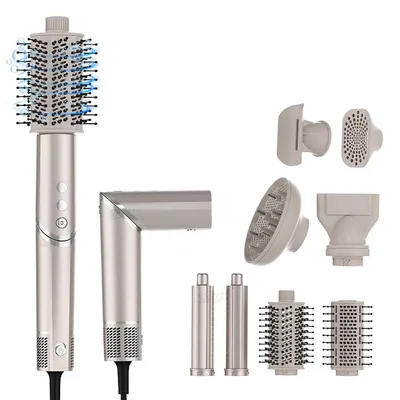 Produktbild von Hairstyler, 8 in 1 Warmluftbürste Set, 1600W Airstyler Set mit lonen Föhn, Hair Styler, Föhnbürste, Lockenstab Automatisch, Rundbürste, Haarstyler
