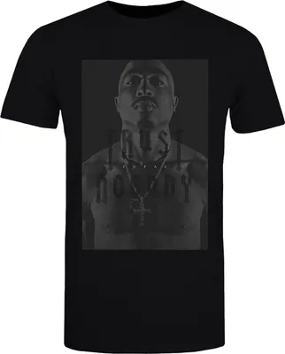 Produktbild von Tupac Shakur - "Trust Nobody" T-Shirt für Herren/Damen Uni RO2416 (S) (Schwarz)