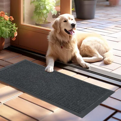 Immagine prodotto di Tappetino antiscivolo, 43,5 x 75 cm, a righe, adatto per interni ed esterni