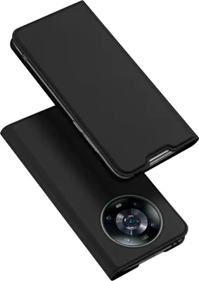 Produktbild von Buch Tasche "Dux Ducis" kompatibel mit Motorola Moto Edge 30 Pro Handy Hülle Etui Brieftasche Schutzhülle mit Standfunktion, Kartenfach schwarz