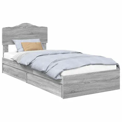 Obrázok produktu pre Úložná posteľ Sivý Sonoma 70 x 190 cm Kompozitné drevo