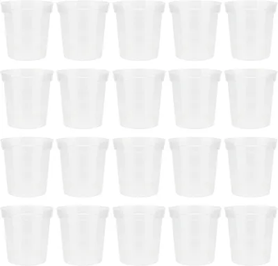 Zdjęcie produktu dla Doniczki 9 cm, samonawadniające, zestaw 20, przezroczysty plastik, do użytku wewnętrznego i zewnętrznego