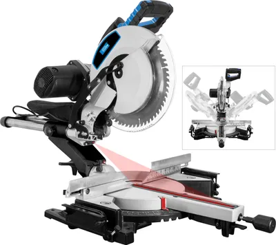 Produktbild von GÜDE Kapp und Gehrungssäge Zugsäge Holzsäge Säge Radialsäge 305mm GRK 3034.1 BSL