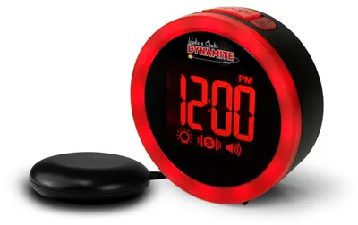 Image de Geemarc Wake'n shake DYNAMITE - Réveil vibrant avec son fort 90dB, couronne de lumière et fonction lampe